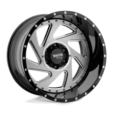 Load image into Gallery viewer, MO98921280344N - Moto Metal MO989 Change 20X12 8X165.1 -44 mm Gloss Black Milled Brushed Inserts - Moto Metal Wheels Canada