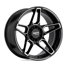 Charger l'image dans la galerie, MO99429068300 - Moto Metal MO994 Fang 20X9 6X139.7  0mm Gloss Black Machined - Moto Metal Wheels Canada