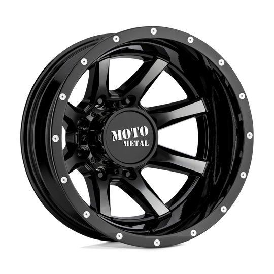 MO995208903198N - Moto Metal MO995 20X8.25 8X165.1 -198 mm Gloss Black Machined - Rear - Moto Metal Wheels Canada