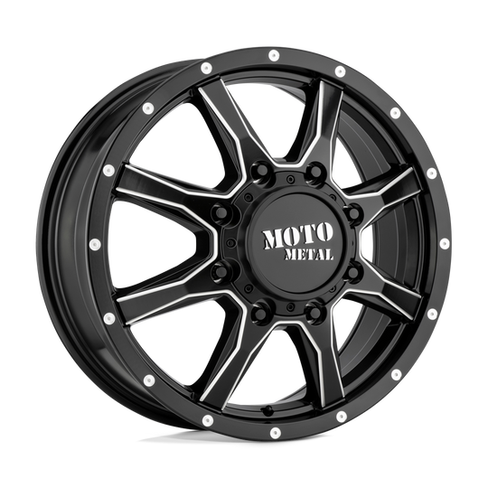 MO995765827111 - Moto Metal MO995 17X6.5 8X200  111mm Satin Black Milled - Front - Moto Metal Wheels Canada