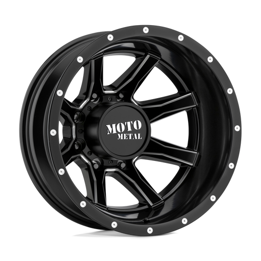MO995208907198N - Moto Metal MO995 20X8.25 8X165.1 -198 mm Satin Black Milled - Rear - Moto Metal Wheels Canada