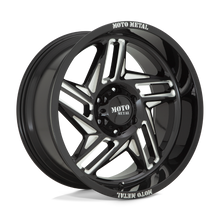 Load image into Gallery viewer, MO99621050318N - Moto Metal MO996 Ripsaw 20X10 5X127 -18 mm Gloss Black Milled - Moto Metal Wheels Canada