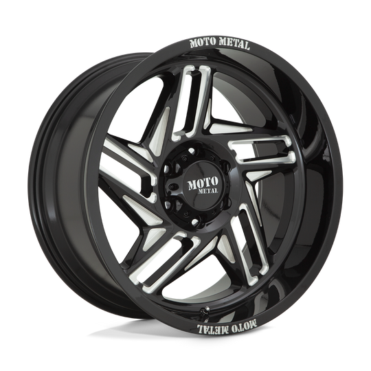 MO99621263344N - Moto Metal MO996 Ripsaw 20X12 6X135 -44 mm Gloss Black Milled - Moto Metal Wheels Canada