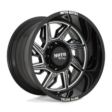 Load image into Gallery viewer, MO99721068318NL - Moto Metal MO997 Hurricane 20X10 6X139.7 -18 mm Gloss Black Milled - Left Directional - Moto Metal Wheels Canada