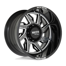 Load image into Gallery viewer, MO99721268344NR - Moto Metal MO997 Hurricane 20X12 6X139.7 -44 mm Gloss Black Milled - Right Directional - Moto Metal Wheels Canada
