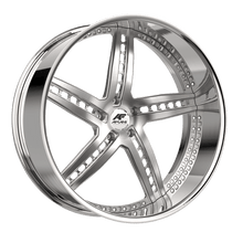 Load image into Gallery viewer, MON269320L82F1BCR - Amani Monero-L 26X9 5X127 1mm Brush Center Chrome Lip - Amani Wheels Canada