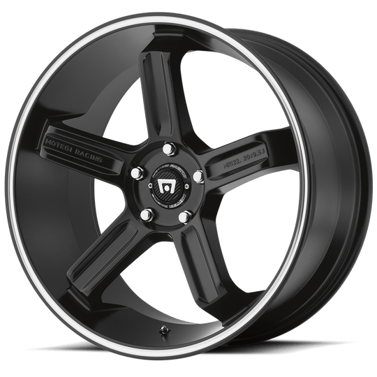 MR12289051745 - Motegi MR122 18X9 5X100  45mm Satin Black W/ Machined Stripe - Motegi Wheels Canada