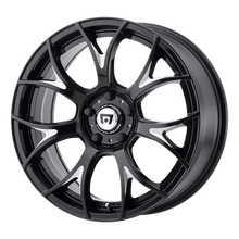 Load image into Gallery viewer, MR12699500340 - Motegi MR126 19X9.5 BLANK  40mm Gloss Black With Milled Accents - Motegi Wheels Canada