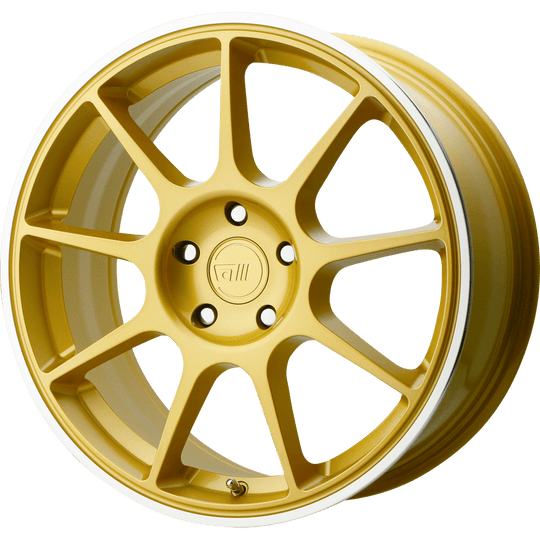 MR13877012638 - Motegi MR138 17X7 5X114.3  38mm Gold Machined Lip - Motegi Wheels Canada