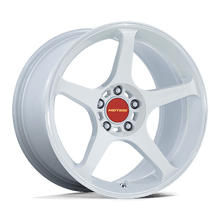 Charger l'image dans la galerie, MR159WD17855M30 - Motegi MR159 Battle V 17X8.5 5X100 30mm Matsuri White Pearl W Machined Lip Stripe - Motegi Wheels Canada