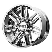 Charger l'image dans la galerie, MO202-20108518NCB - Moto Metal MO202 20X10 5X139.7 -18 mm Chrome Center Gloss Black Milled Lip - Moto Metal Wheels Canada