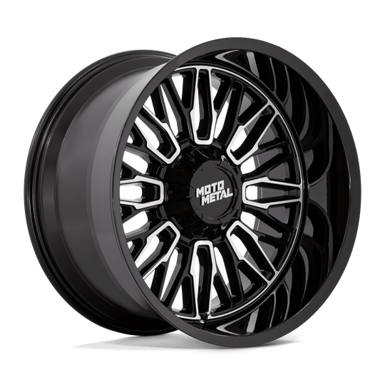 MO809BD20108018N - Moto Metal MO809 Stinger 20X10 8X165.1 -18 mm Gloss Black Machined - Moto Metal Wheels Canada