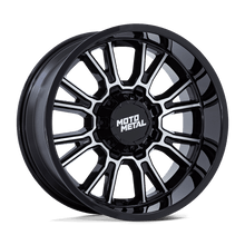 Charger l'image dans la galerie, MO810BD20900020 - Moto Metal MO810 Legacy 20X9 BLANK  20mm Gloss Black Machined - Moto Metal Wheels Canada