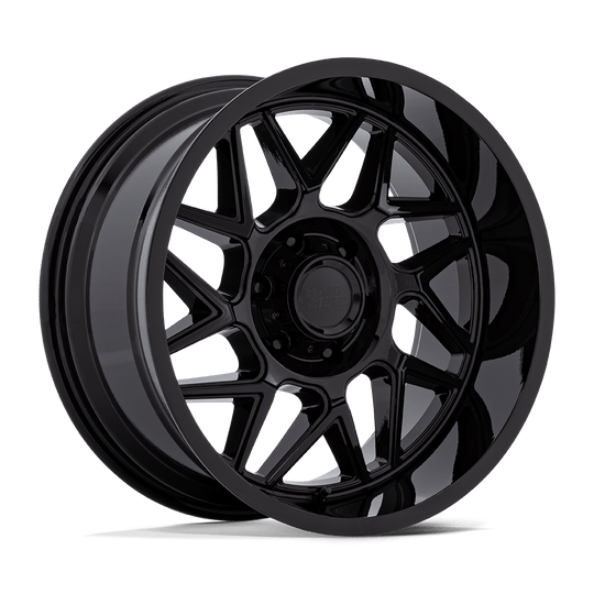 MO812BX20108518N - Moto Metal MO812 Turbine 20X10 5X139.7 -18mm Gloss Black - Moto Metal Wheels Canada