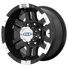 Load image into Gallery viewer, MO9517955312 - Moto Metal MO951 17X9 5X139.7 -12 mm Gloss Black Machined - Moto Metal Wheels Canada