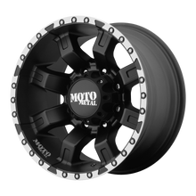Load image into Gallery viewer, MO96821280544N - Moto Metal MO968 20X12 8X165.1 -44 mm Satin Black With Machined Flange - Moto Metal Wheels Canada