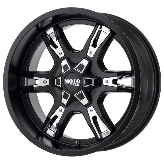 MO96929087700 - Moto Metal MO969 20X9 8X170  0mm Satin Black With Red And Chrome Accents - Moto Metal Wheels Canada