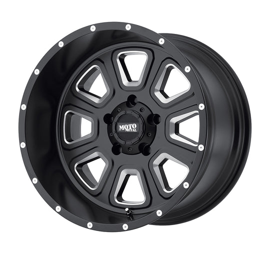 MO97279050312N - Moto Metal MO972 17X9 5X127 -12 mm Satin Black Milled - Moto Metal Wheels Canada