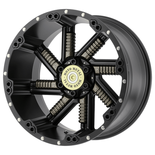 MO97921067724N - Moto Metal MO979 Buckshot 20X10 6X135 6X139.7 -24 mm Satin Black With Gun Metal Inserts - Moto Metal Wheels Canada