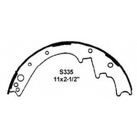 Z335 Drum Brake Shoe BCSJ