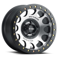 Load image into Gallery viewer, MR10579060338B - Method Race Wheels MR105 Beadlock 17X9 6X139.7 -38mm Machined - Matte Black Ring - Method Race Wheels Canada