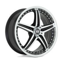 Load image into Gallery viewer, MR10777542345 - Motegi MR107 D5S 17X7.5 5X110  45mm Gloss Black Machined - Motegi Wheels Canada