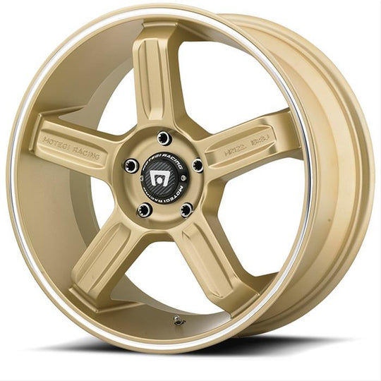 MR12288051435 - Motegi MR122 18X8 5X100 ET 35mm Gold Machined - Motegi Wheels Canada
