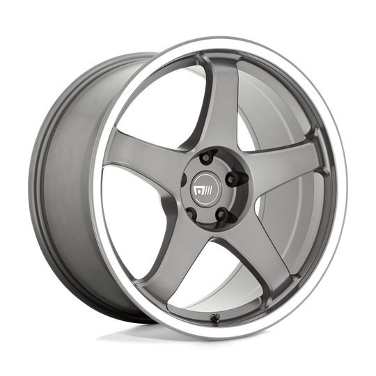 MR15198530542 - Motegi MR151 CS5 19X8.5 5X108  42mm Gunmetal With Machined Lip - Motegi Wheels Canada