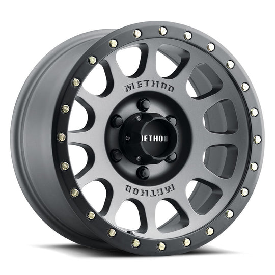MR30568060800 - Method Race Wheels MR305 NV 16X8 6X139.7 0mm Titanium - Matte Black Lip - Method Race Wheels Canada