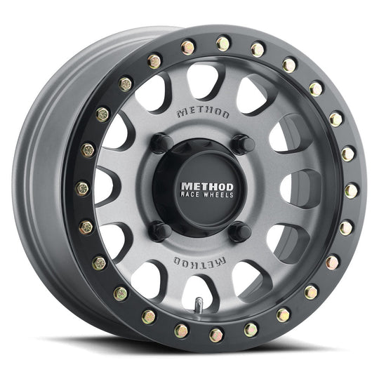 MR40157047843B - Method Race Wheels MR401 UTV Beadlock 15X7 4X136 13mm Titanium - Matte Black Ring - Method Race Wheels Canada