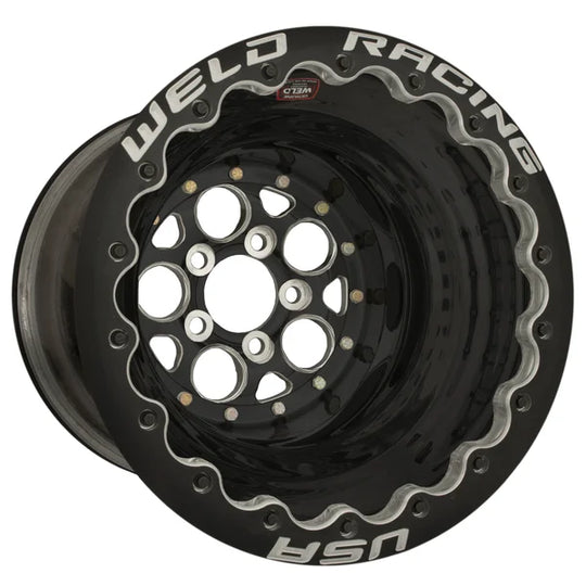 86P-512B208F - Weld Racing Magnum 15X12 5X114.3 ET 0mm Black Center - Black Shell - Weld Racing Wheels Canada