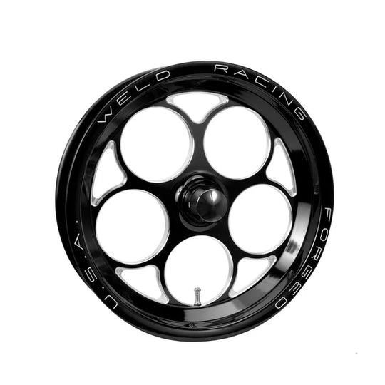 86B-17000 - Weld Racing Magnum Frontrunner 17X2.15 Anglia Spindle ET -13mm Black - Weld Racing Wheels Canada