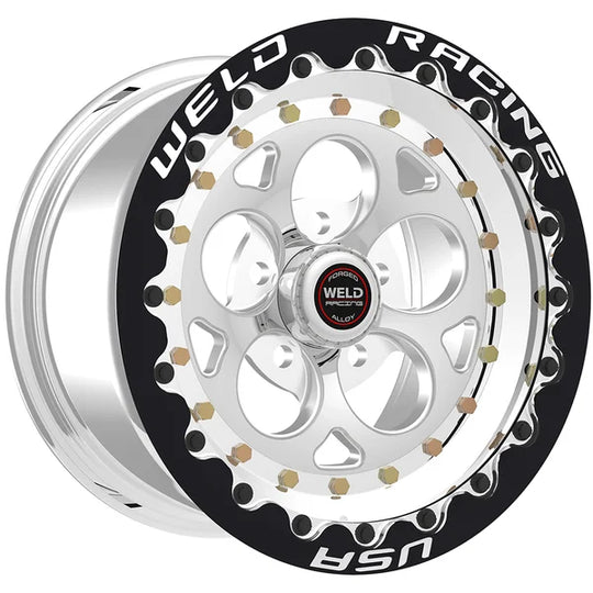 792P510214G - Weld Racing Magnum III Beadlock 15X10 5X114.3 ET 51mm Polished Center - Polished Shell - Weld Racing Wheels Canada