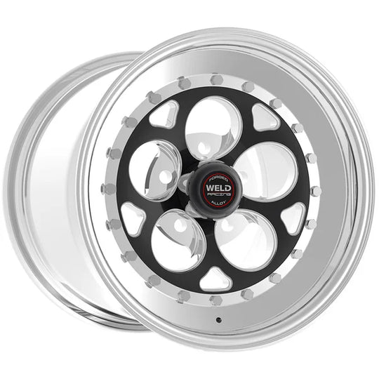 792B-510212 - Weld Racing Magnum III 15X10 5X114.3 ET 25mm Black Center - Polished Shell - Weld Racing Wheels Canada