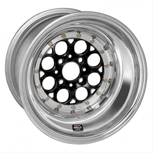 768B-50715 - Weld Racing Magnum Import 15X7 4X100 ET 25mm Black Center - Polished Shell - Weld Racing Wheels Canada