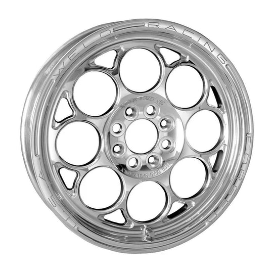 768P-15022 - Weld Racing Magnum Import Rear 15X3.5 4X100 ET 0mm Polished - Weld Racing Wheels Canada