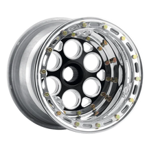 Charger l'image dans la galerie, 734B-31023 - Weld Racing Magnum Midget Sprint 13X10 31-Spline ET 0mm Black Center - Polished Shell - Weld Racing Wheels Canada