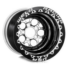 Load image into Gallery viewer, 86P-616B278UP - Weld Racing Magnum 16X16 5X120.65 ET -114mm Polished Center - Black Shell - Weld Racing Wheels Canada
