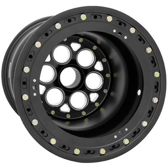 735B-515B37 - Weld Racing Magnum Sprint 15X15 42-Spline ET 0mm Black Center - Black Shell - Weld Racing Wheels Canada