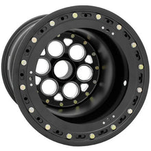 Load image into Gallery viewer, 735B-517B57-6 - Weld Racing Magnum Sprint 15X17 42-Spline ET 0mm Black Center - Black Shell - Weld Racing Wheels Canada