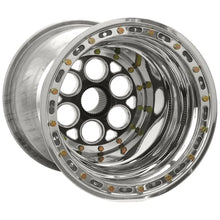 Load image into Gallery viewer, 735B-51755BC-6 - Weld Racing Magnum Sprint 15X17 42-Spline ET 0mm Black Center - Polished Shell - Weld Racing Wheels Canada