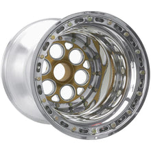 Load image into Gallery viewer, 735-51655-6 - Weld Racing Magnum Sprint 15X16 42-Spline ET 0mm Gold Center - Polished Shell - Weld Racing Wheels Canada
