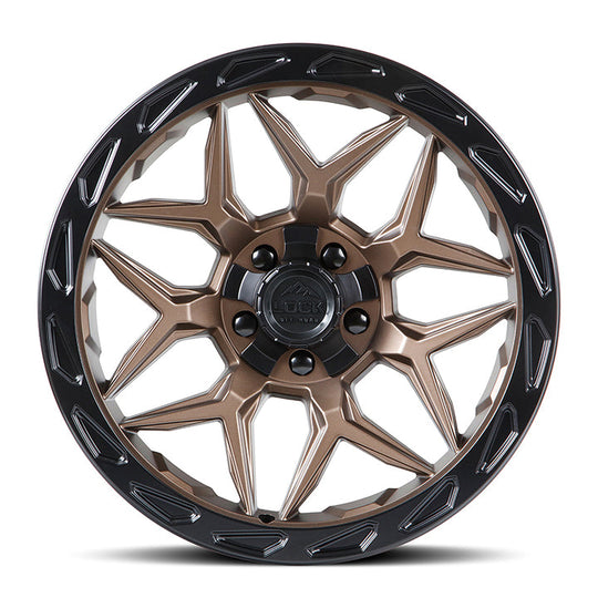 MATRIX-7921MRMBR - Lock Offroad Matrix 17X9 5X127 / 5X139.7 ET 0mm Matte Bronze With Black Ring - Lock Offroad Wheels Canada
