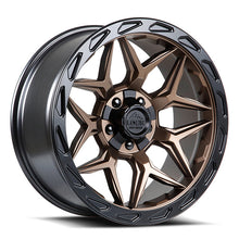 Charger l'image dans la galerie, MATRIX-2921MRMBR - Lock Offroad Matrix 20X9 5X127 / 5X139.7 ET 0mm Matte Bronze With Black Ring - Lock Offroad Wheels Canada