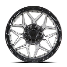 Load image into Gallery viewer, MATRIX-2936MGMBR - Lock Offroad Matrix 20X9 6X135 / 6X139.7 ET 0mm Matte Grey With Black Ring - Lock Offroad Wheels Canada