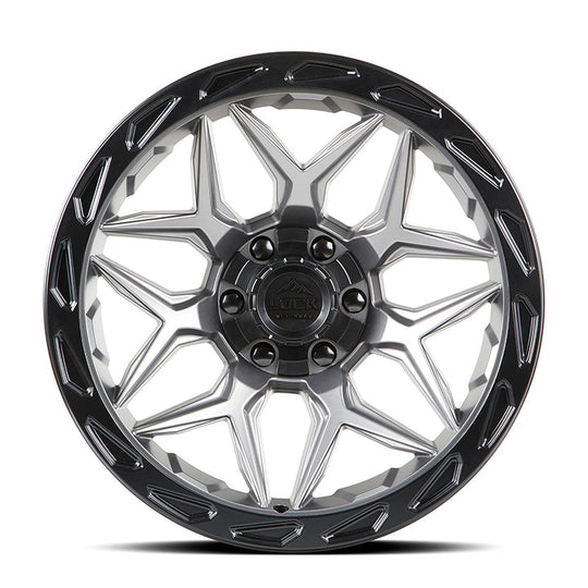 MATRIX-2936MGMBR - Lock Offroad Matrix 20X9 6X135 / 6X139.7 ET 0mm Matte Grey With Black Ring - Lock Offroad Wheels Canada