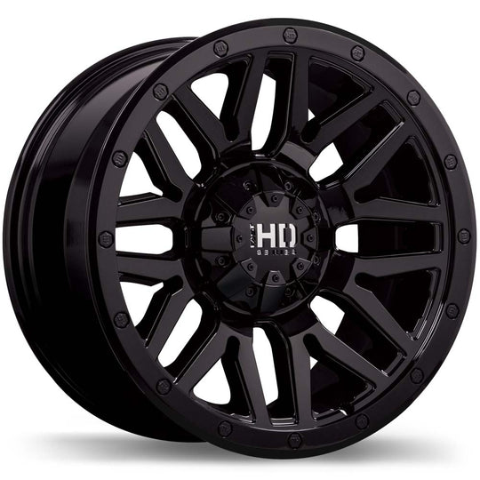F240-1890-83BN+00C061 - Fast HD Menace 18X9 6X139.7 0mm Gloss Black - Fast HD Wheels Canada