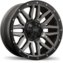 Load image into Gallery viewer, F240-2090-89MB+15C061 - Fast HD Menace 20X9 6X135 / 6X139.7 15mm Satin Gunmetal With Black Trim - Fast HD Wheels Canada