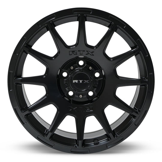 82821 - RTX Mini Baja 17X8.5 5X114.3 35mm Satin Black - RTX Wheels Canada