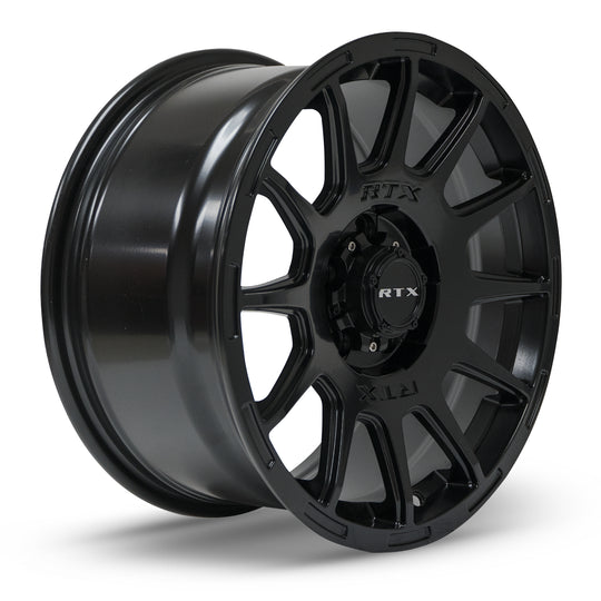 82821 - RTX Mini Baja 17X8.5 5X114.3 35mm Satin Black - RTX Wheels Canada